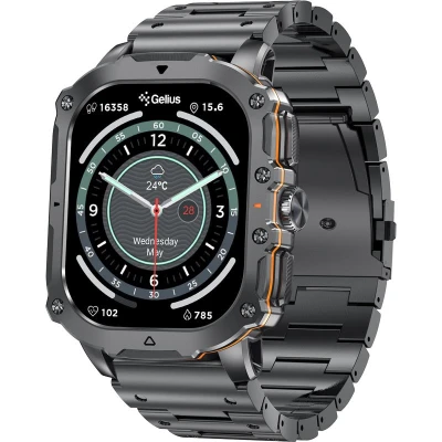Смарт-часы Gelius Tactical Heavy (GP-SW016) Black Chrome (2099901019097) [2099901019097-B]