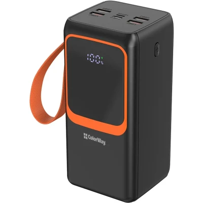 Портативна батарея ColorWay 50 000 mAh PowerView PD/22.5W, QC/4.0, Black
