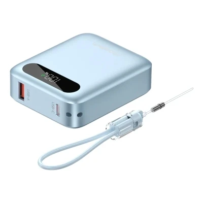 Портативна батарея Choetech 10000mA, 22.5W, PD, QC, blue