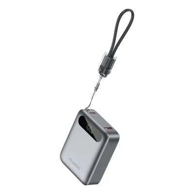 Портативная батарея Choetech 10000mA, 22.5W, PD, QC, grey (B860-CCGY) [B860-CCGY-B] — фото 3