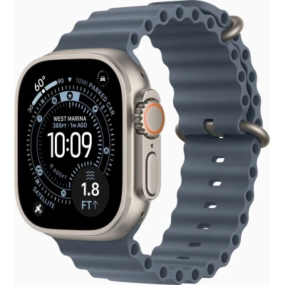 Смарт-часы Apple Watch Ultra 3 GPS + Cellular 49mm Natural Titanium Case with Anchor Blue Ocean Band (MEWH4QP/A) [MEWH4QPA-B]