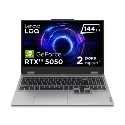 Ноутбук Lenovo LOQ 15IRX10 1920х1080 (FullHD) Intel Core i7-13645HX RAM 32 / SSD сірий (83JE01DPRA-B)