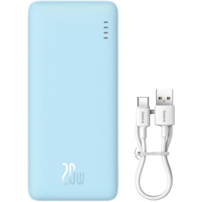 Портативная батарея Baseus Airpow 20000mAh 20W PD/3.0, QC/3.0, blue