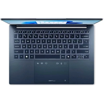 Ноутбук Acer Swift Go 14 AI SFG14-I71 1920x1200 (WUXGA) Intel Core Ultra 7 355 (1.7 - 4.7 ГГц) RAM 16 / SSD синій (NX.JZSEU.001-B) — фото 4