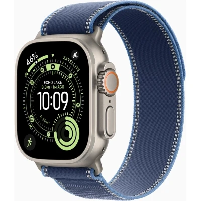 Смарт-годинник Apple Watch Ultra 3 GPS + Cellular 49mm Natural Titanium Case with Blue/Bright Blue Trail Loop - M/L (MEWU4QP/A) [MEWU4QPA-B]
