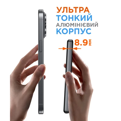 Портативна батарея Sigma X-power SI05A7QL-MAG 5000mAh, Magnetic wireless 15W, PD, QC, 20Wmax, MagSafe (4827798359419) [4827798359419-B] — фото 8