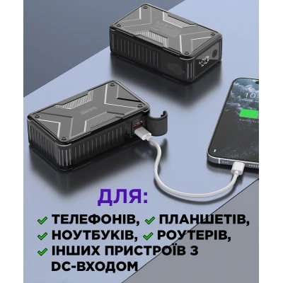 Портативна батарея Sigma X-power SI20A11QLX-DC 20000mAh, 65W, DC-output 9-22V, outdoor style (4827798844014) [4827798844014-B] — фото 9