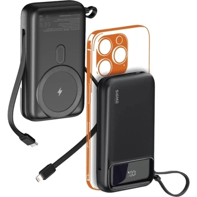 Портативна батарея Sigma X-power SI20A8QL-MAG 20000mAh, Magnetic wireless 15W, PD, QC, 22,5W, MagSafe (4827798434611) [4827798434611-B] — фото 5