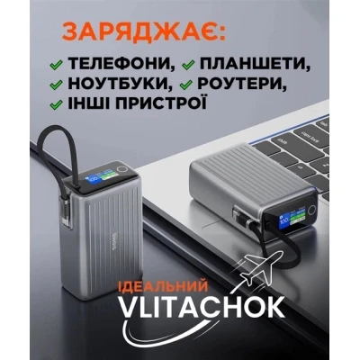 Портативна батарея Sigma X-power SI25A5QLX 25000mAh, 100W (4827798848715) [4827798848715-B] — фото 6