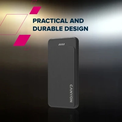 Портативна батарея Canyon OnPower 100 10000mAh, 5В/2А, Black (CNS-CPB100B) [CNS-CPB100B-B] — фото 11
