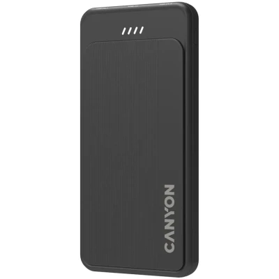 Портативная батарея Canyon OnPower 100 10000mAh, 5В/2А, Black (CNS-CPB100B) [CNS-CPB100B-B] — фото 3