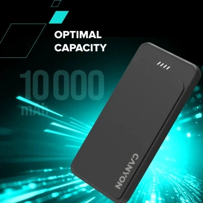 Портативна батарея Canyon OnPower 100 10000mAh, 5В/2А, Black (CNS-CPB100B) [CNS-CPB100B-B] — фото 6