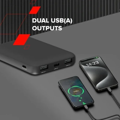 Портативна батарея Canyon OnPower 100 10000mAh, 5В/2А, Black (CNS-CPB100B) [CNS-CPB100B-B] — фото 7