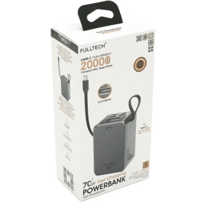 Портативна батарея FULLTECH 20000mAh, 70W, PD, QC (FP33 / 46151) [FP3346151-B] — фото 4