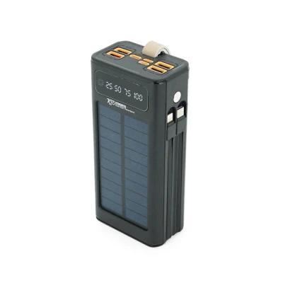 Портативная батарея 7GO 30000mAh, 22.5W, Solar, LCD Display