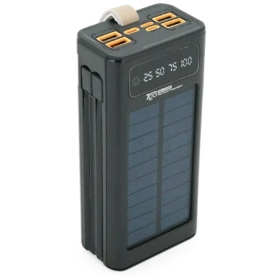 Портативная батарея 7GO 30000mAh, 22.5W, Solar, LCD Display — фото 2