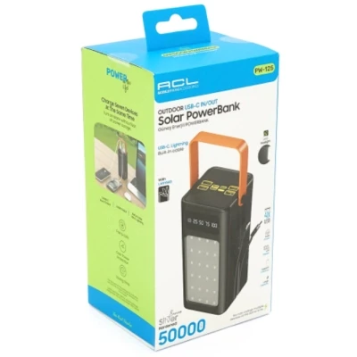 Портативная батарея ACL 50000mAh, 22.5W, Flashlight (PW-125) [PW-125-B] — фото 7