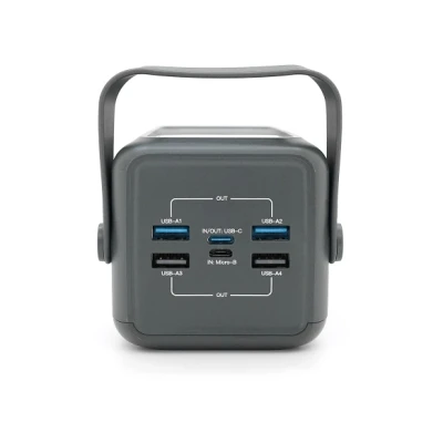 Портативная батарея ACL 50000mAh, 22.5W, USB/Micro/Type-C/Lighting, Flashlight