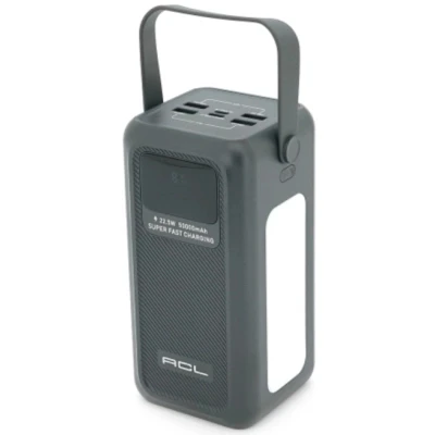 Портативна батарея ACL 50000mAh, 22.5W, USB/Micro/Type-C/Lighting, Flashlight — фото 2