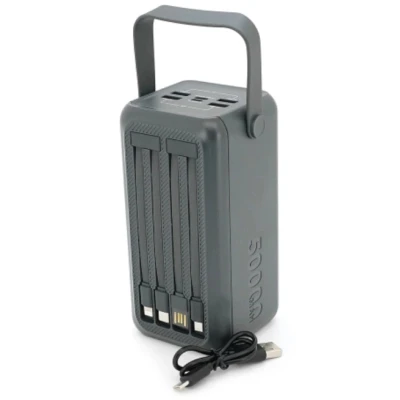 Портативна батарея ACL 50000mAh, 22.5W, USB/Micro/Type-C/Lighting, Flashlight (PW-131) [PW-131-B] — фото 4
