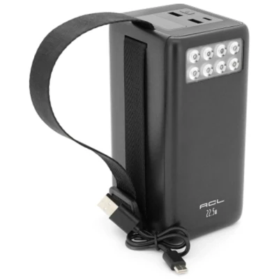 Портативна батарея ACL 60000mAh, 22.5W, Flashlight (PW-151) [PW-151-B] — фото 3
