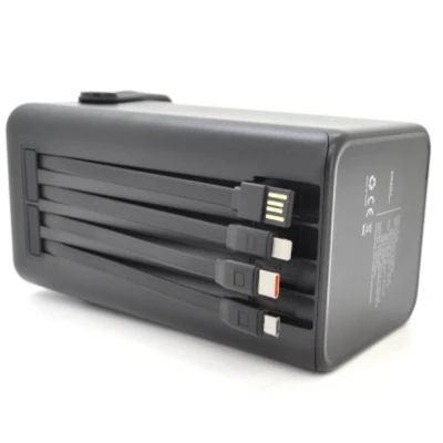 Портативна батарея ACL 80000mAh, 22.5W, USB/Micro/Type-C/Lighting, Flashlight (PW-152) [PW-152-B] — фото 3