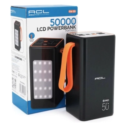 Портативна батарея ACL 50000mAh, 22.5W, PD, Black (PW-55) [PW-55-B] — фото 3