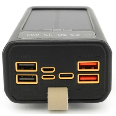 Портативная батарея ACL 30000mAh, SOLAR, TypeC + Lighting, Black (PW-90B) [PW-90B-B] — фото 4