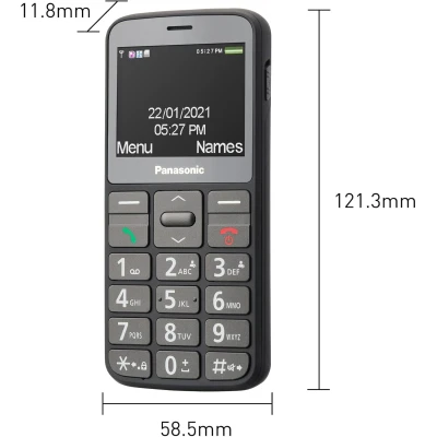 Смартфон Panasonic KX-TU160 Grey (KX-TU160EXG) [KX-TU160EXG-B] — фото 12