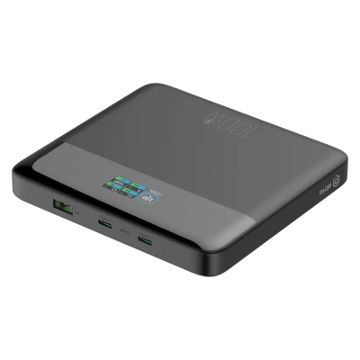 Портативная батарея Atria 20000mAh, 100W, PD/2.0, LED-TFT дисплей (WPD-X11) [WPD-X11-B] — фото 4