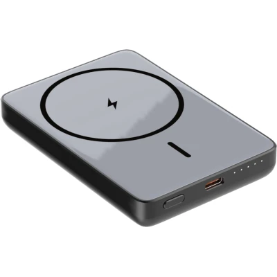 Портативная батарея Atria 10000mAh, PD/20W, 15W Wireless MagSafe, Black — фото 2