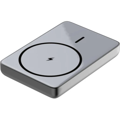 Портативная батарея Atria 10000mAh, PD/20W, 15W Wireless MagSafe, Black (WPD-W72B) [WPD-W72B-B] — фото 3