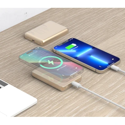 Портативная батарея Atria 10000mAh, PD/20W, 15W Wireless MagSafe, White (WPD-W72G) [WPD-W72G-B] — фото 12