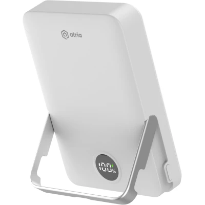 Портативна батарея Atria 10000mAh, PD/20W, 15W Wireless MagSafe, White (WPD-W57) [WPD-W57-B] — фото 4