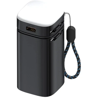 Портативна батарея Atria 20000mAh, PD/22.5W, QC/3.0, Built-in flashlight, Black