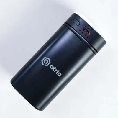 Портативная батарея Atria 20000mAh, PD/22.5W, QC/3.0, Built-in flashlight, Black (WPD-69B) [WPD-69B-B] — фото 5