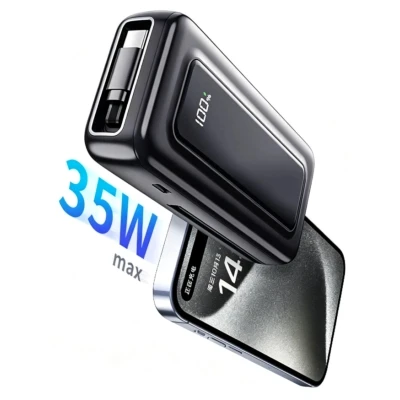 Портативная батарея Atria 10000mAh, PD/35W (WPD-35S) [WPD-35S-B] — фото 3