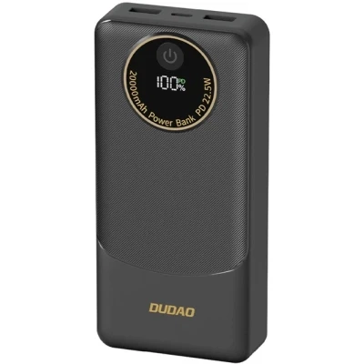 Портативна батарея Dudao K12Pro 20000mAh PD/22.5W, USB-A, USB-C, Black