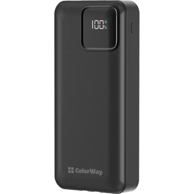 Портативна батарея ColorWay 20 000 mAh Optimal Power PD/22.5W, QC/3.0, Black