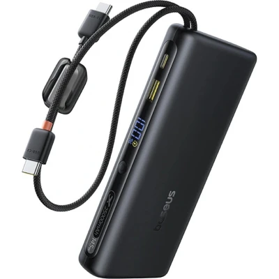 Портативна батарея Baseus 25000mAh EnerFill FC41 145W Digital Display Built-in Dual USB-C Cable — фото 2