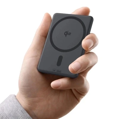 Портативна батарея Baseus 5000mAh PicoGo AM31 Qi2 20W MagSafe Black (P10081907123-00) [P10081907123-00-B] — фото 6