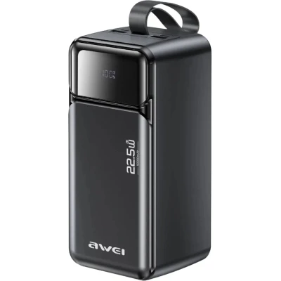 Портативная батарея AWEI 50000mAh PA-106 22,5W PD 3xUSB-C black