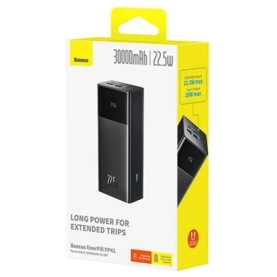 Портативна батарея Baseus EnerFill FP41 30000mAh 22,5W PD QC black (E0027K00) [E0027K00-B] — фото 5