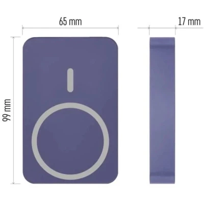 Портативна батарея EMOS 10000mAh WI1046, 20W, Wireless, blue (B0551BL) [B0551BL-B] — фото 11