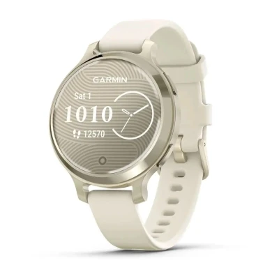 Смарт-годинник Garmin Lily 2 Active, Lunar Gold/Bone, Silicone,