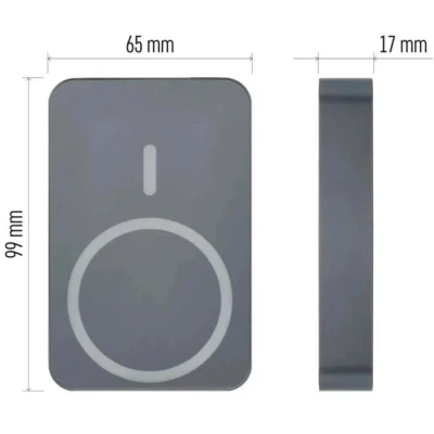Портативная батарея EMOS 10000mAh WI1046, 20W, Wireless, grey (B0551GY) [B0551GY-B] — фото 9