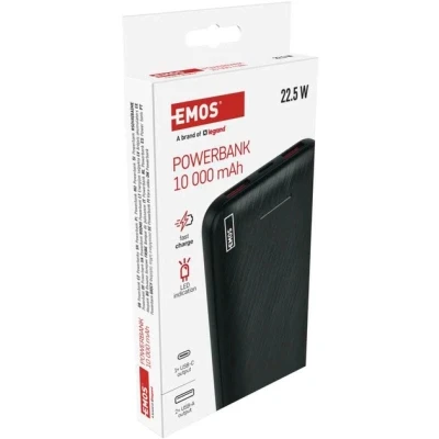 Портативная батарея EMOS 10000mAh AlphaQ3, 22.5W, black (B0571B) [B0571B-B] — фото 12