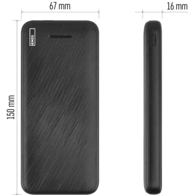Портативная батарея EMOS 10000mAh AlphaQ3, 22.5W, black (B0571B) [B0571B-B] — фото 7