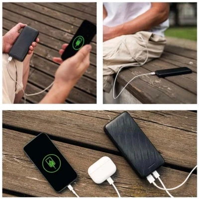 Портативная батарея EMOS 10000mAh AlphaQ3, 22.5W, black (B0571B) [B0571B-B] — фото 9