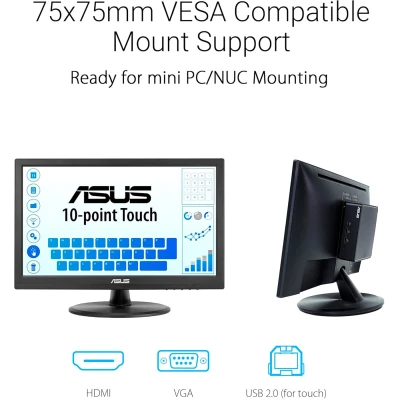 Монітор ASUS VT169HE 1920 x 1080 IPS чорний (90LM09V1-B01170-B) — фото 9